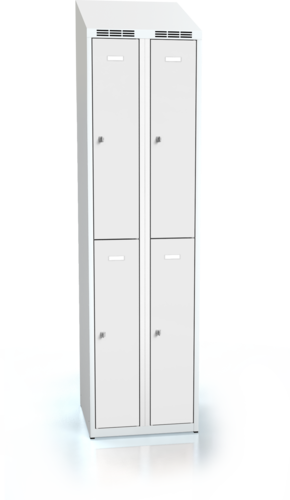  Divided cloakroom locker ALSIN with sloping top 1995 x 500 x 500